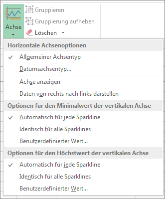 Screenshot, der die Schaltfläche 