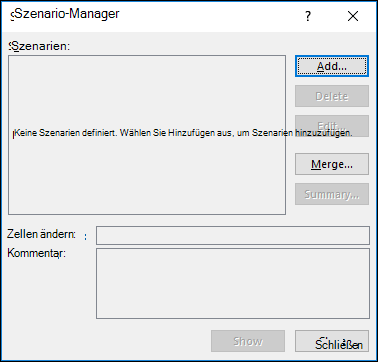 Szenario-Manager-Assistent