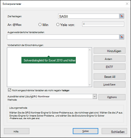 Abbildung des Dialogfelds 