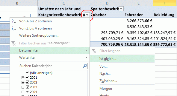 Datumsfilter