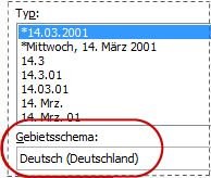 Locale box selected in Format Cells dialog box
