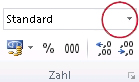 Die Liste des Zahlenformats in der Gruppe 