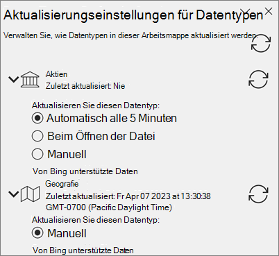 Der Bereich 
