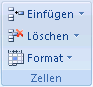 Abbildung des Excel-Menübands
