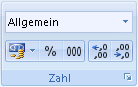 Abbildung des Excel-Menübands