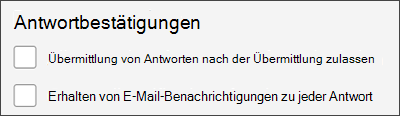 Abrufen eines Empfangs Ihrer Antwort