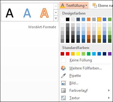 Befehl 'Textfüllung'