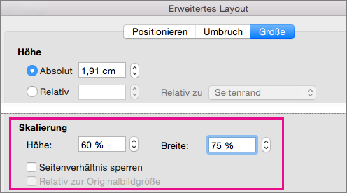 Auf der Registerkarte 