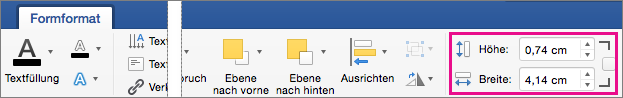Auf der Registerkarte 