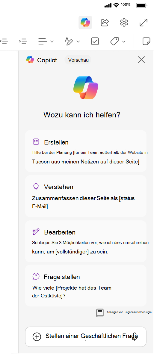 Zugreifen auf die Schaltfläche 