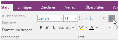 Screenshot der Schaltfläche 