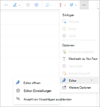 Editor-Einstellungen