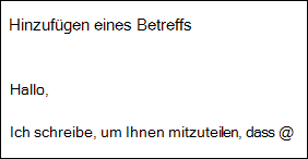Wenn Sie Outlook.com oder Outlook im Web eingeben, können Textvorschläge als Eingabe angezeigt werden.