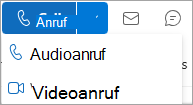 Screenshot der Dropdownliste 