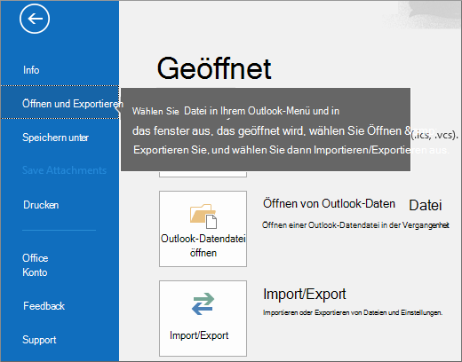 Zum Erstellen Ihrer PST-Datei in Outlook wählen Sie 