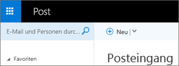 So sieht das Menüband in Outlook Web App aus.