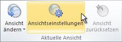 Befehl 'Ansichtseinstellungen' im Menüband