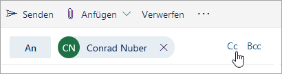 Screenshot der Schaltflächen 