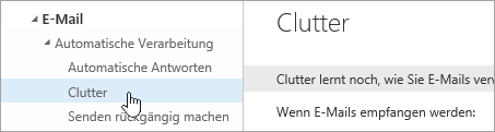 Screenshot des Cursors, der im Menü 