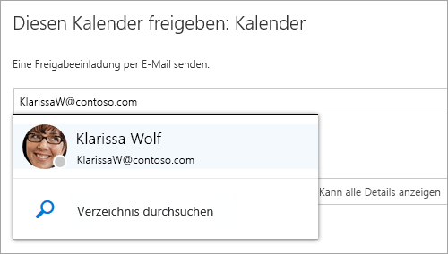 Screenshot des Dialogfelds 