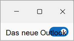 Umschalten aus dem neuen Outlook-Screenshot