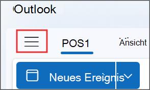 Screenshot, der zeigt, was zu tun ist, wenn Kalender hinzufügen in outlook.com nicht angezeigt wird