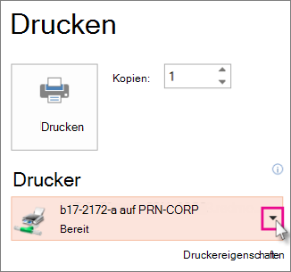 Einen Drucker auswählen