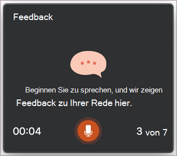 Beginnen Sie zu sprechen