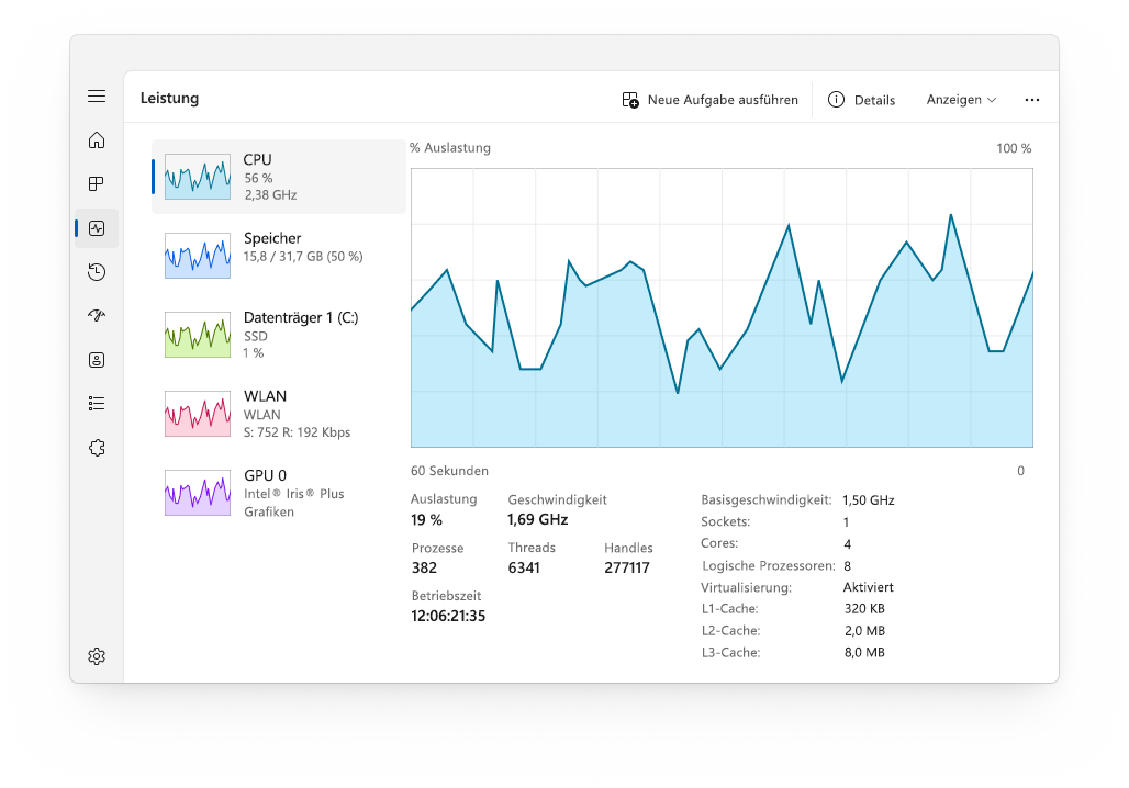 Screenshot: Registerkarte 