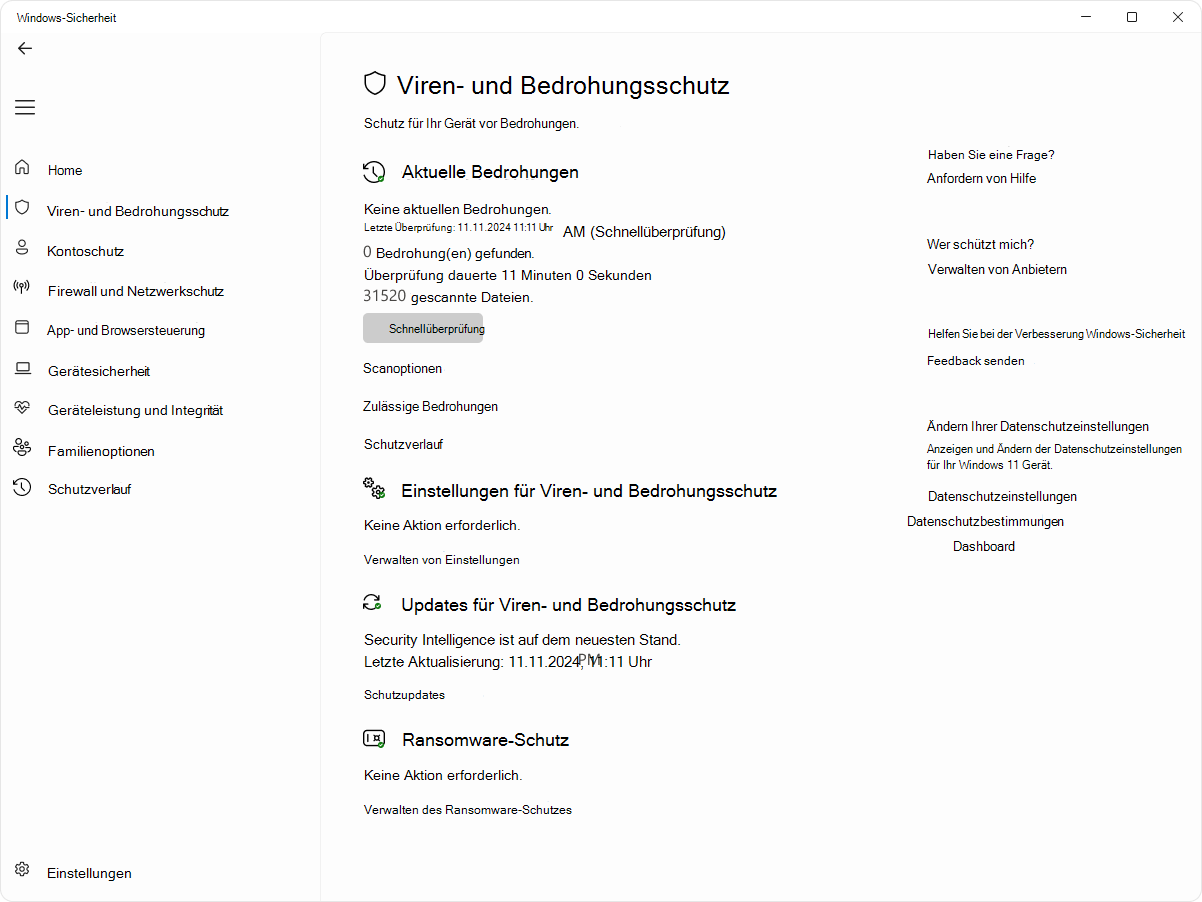 Screenshot der Seite 