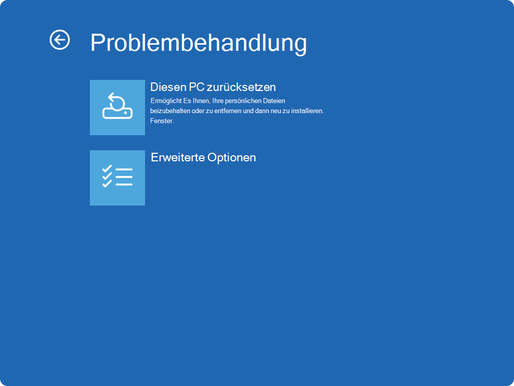 Screenshot des Bildschirms 