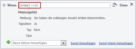 Ein im „Wenn“-Block eines Makros verwendeter Ausdruck