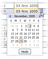 Das Kalendersteuerelement