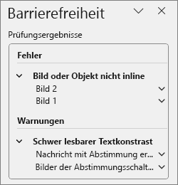 Prüfungsergebnisse