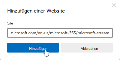 Screenshot des Dialogfelds 