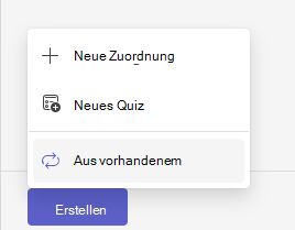 aus vorhandenen