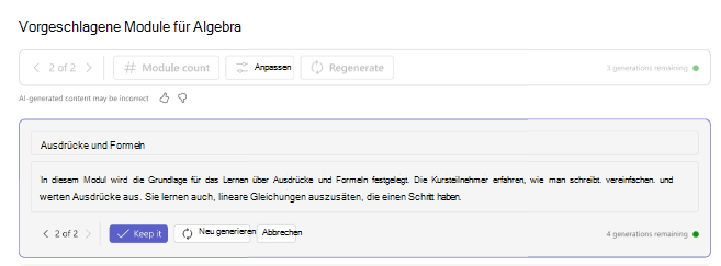 Neu generieren