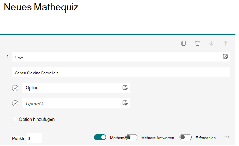 Screenshot: Mathematischer Wechsel.