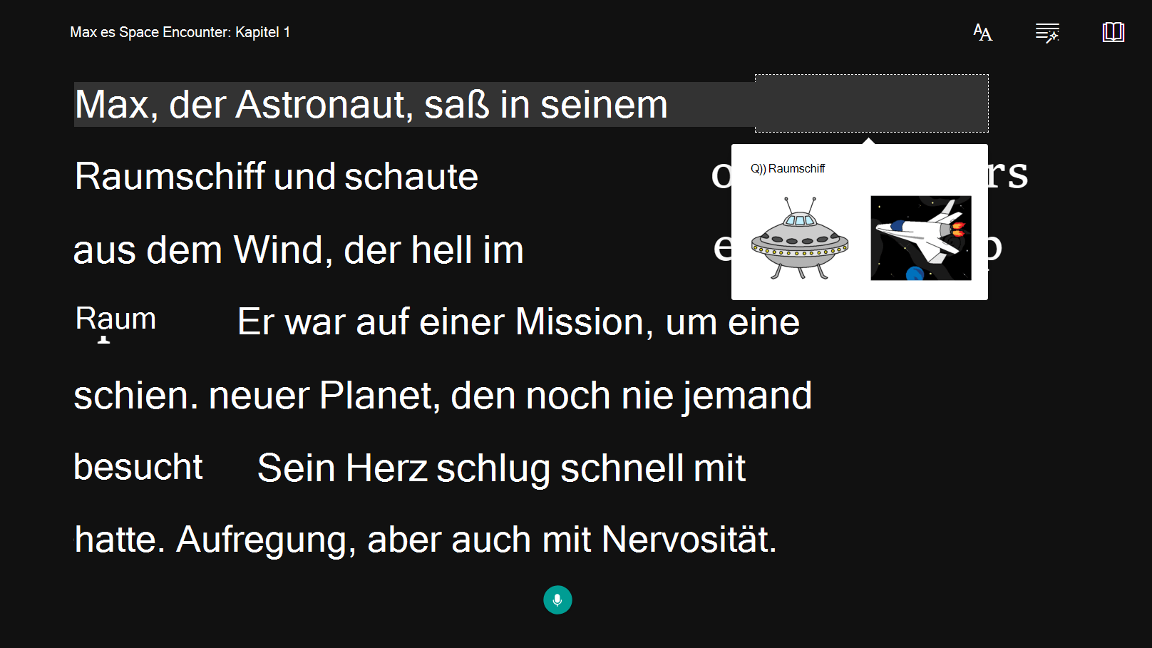 Screenshot der Option 