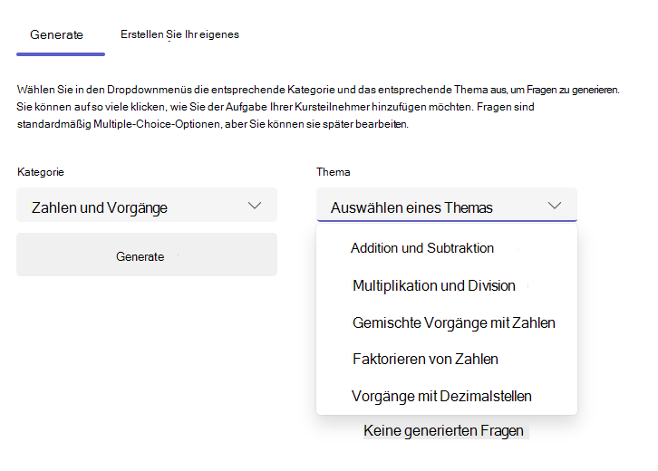 Screenshot der Registerkarte 