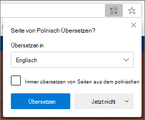 Übersetzungsbereich bestätigen