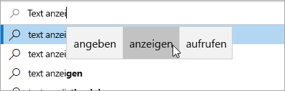 Textvorhersagebild