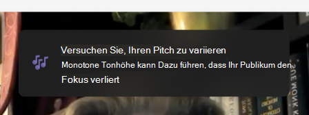 Screenshot des Pitches.