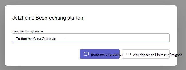 Starten einer 