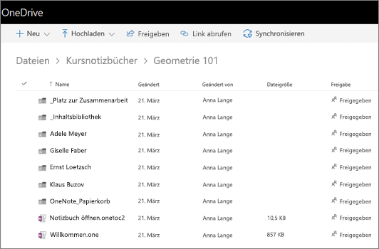 Screenshot des geöffneten Notebooks.