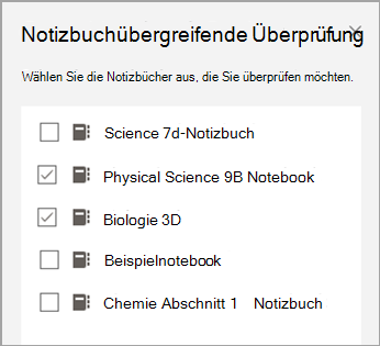 Screenshot des zu überprüfenden Notizbuchs.