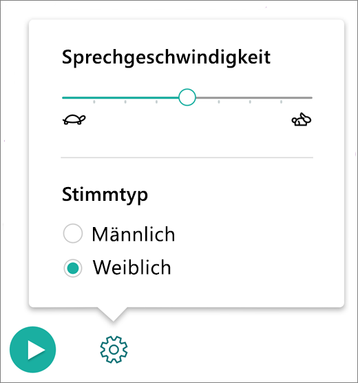 Screenshot der Spracheinstellungen.
