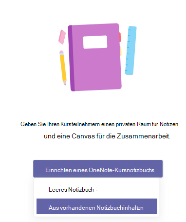 Screenshot: vorhandener Inhalt.
