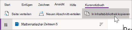 Wählen Sie In Inhaltsbibliothek kopieren aus.