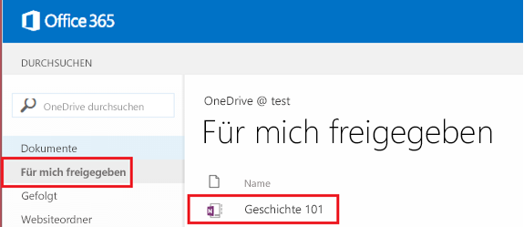 Screenshot des Ordners 